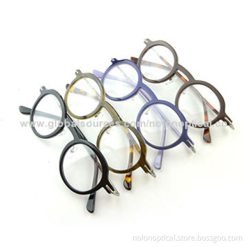 Black Circle Frame Eyeglasses with New Asian Style